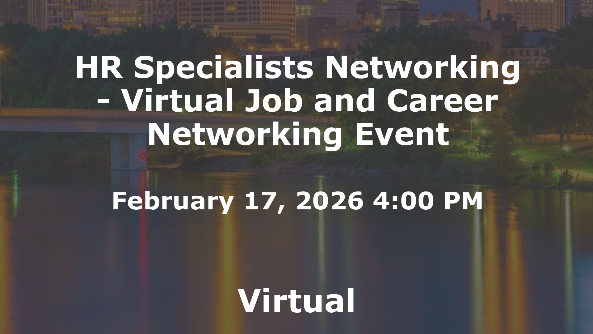 HR Specialists Networking - Virtual Job and Career Networking Event event image